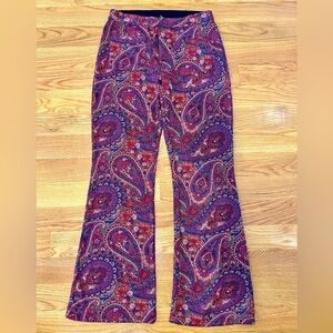Free People Paisley Flare Pant size 8